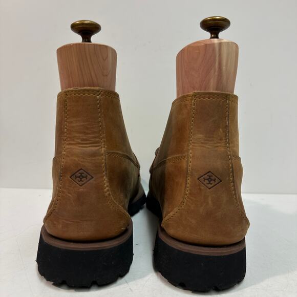 WORN TWICE Quoddy Telos Chukka Capetown Trail Brown Handsewn Made in USA 11.5 - Picture 6 of 13